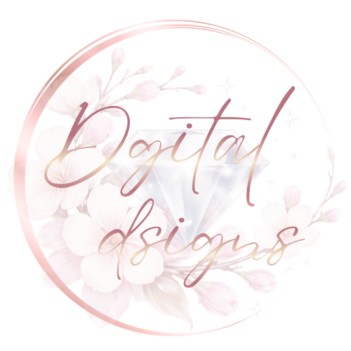 Dgitaldsigns web icon golden ring with sakura flowers and diamond symbol