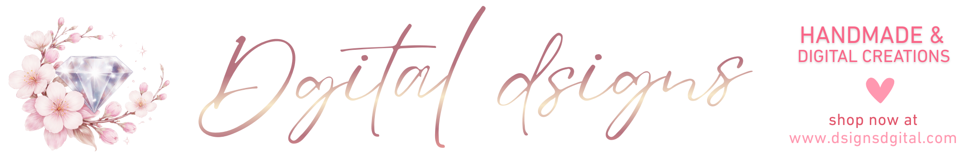 Dgitaldsigns web banner with handmade and digital creations