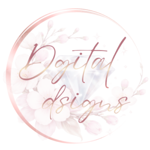 Dgitaldsigns web icon rose gold ring with sakura flowers and diamond symbol